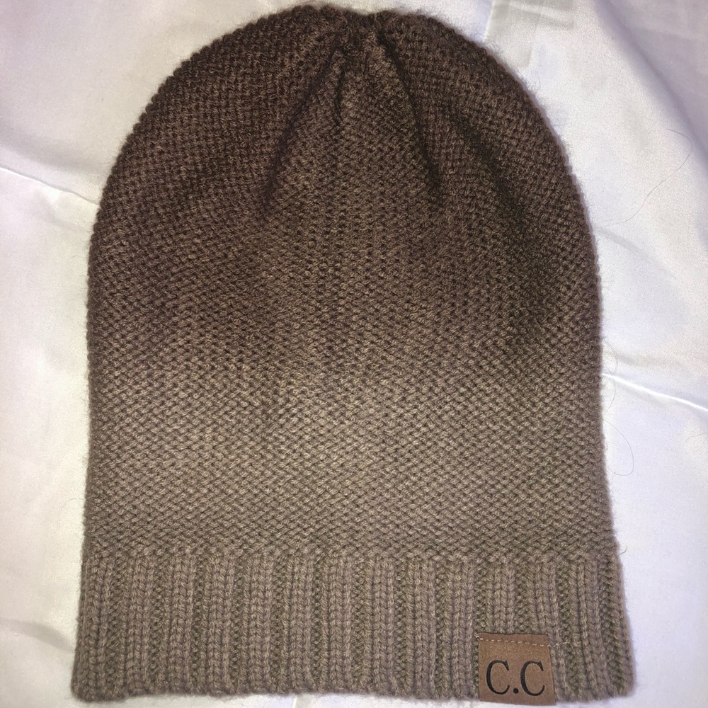 brown beanie NEVER WORN